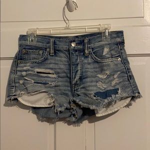 AEO high rise shorts